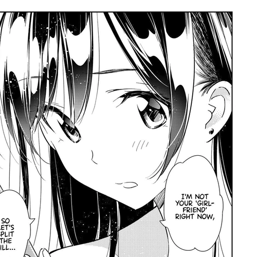 Rent A Girlfriend Manga Chapter 104 (The Girlfriend, and Splitting the Bill) cover