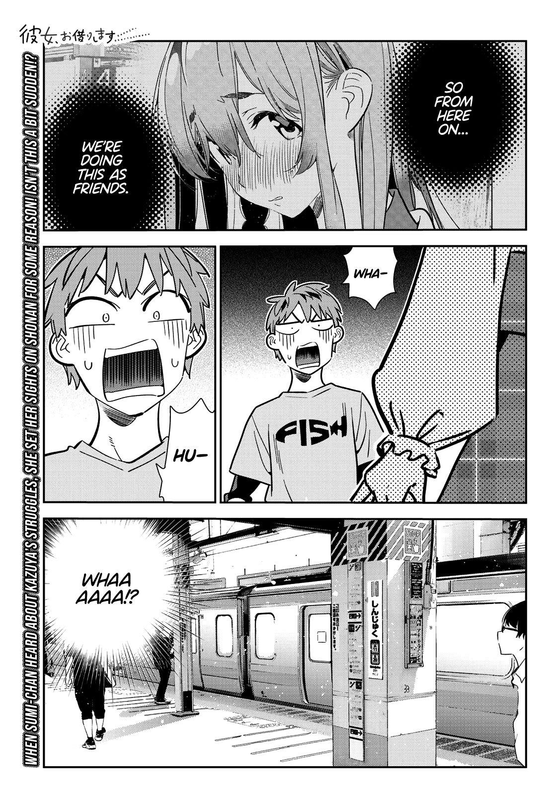 Rent A Girlfriend Manga Chapter 155 page 1 - The Girlfriend and the Sudden Trip