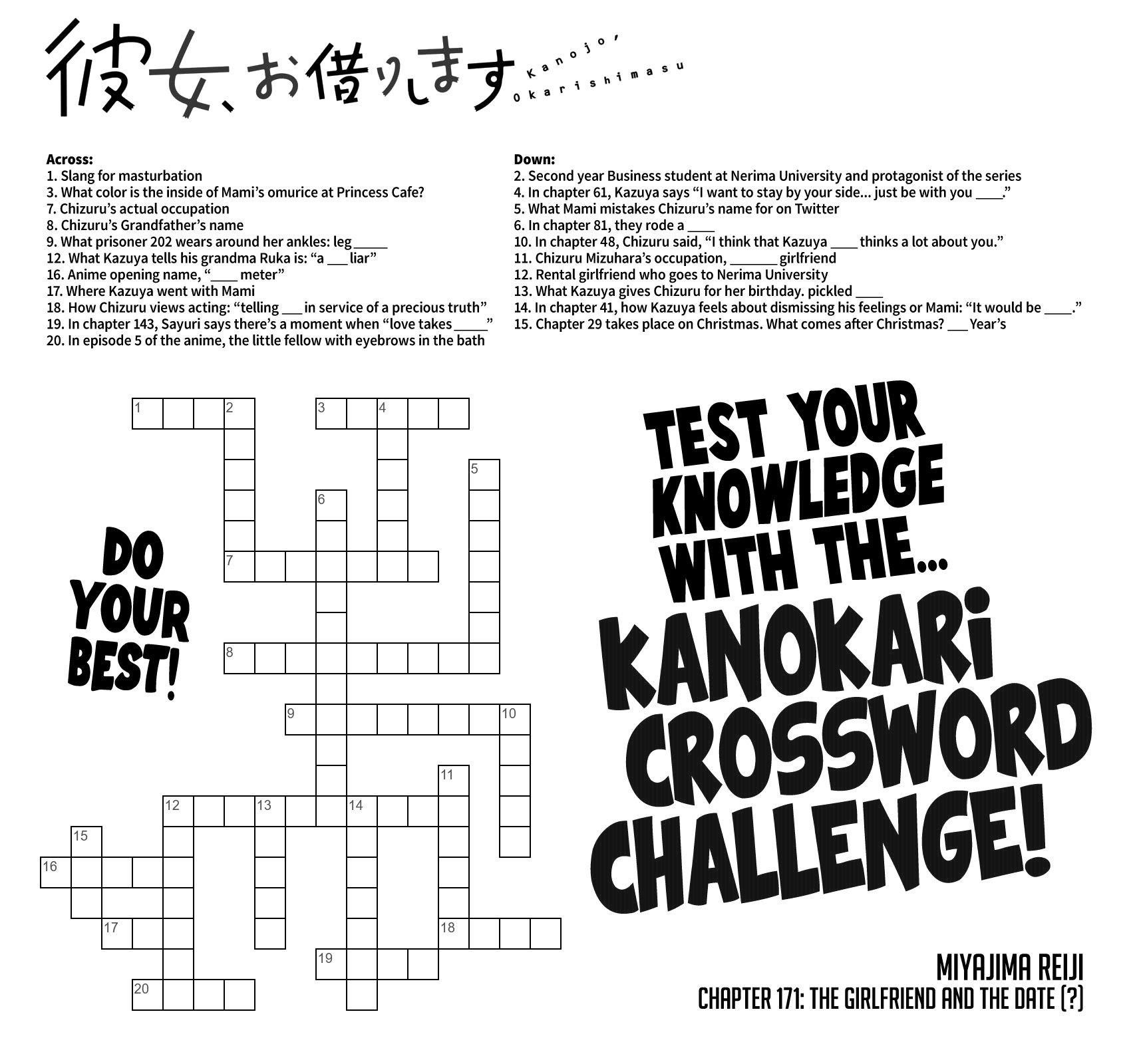 Rent A Girlfriend Manga Chapter 171 page 2 - The Girlfriend and the Date (?)