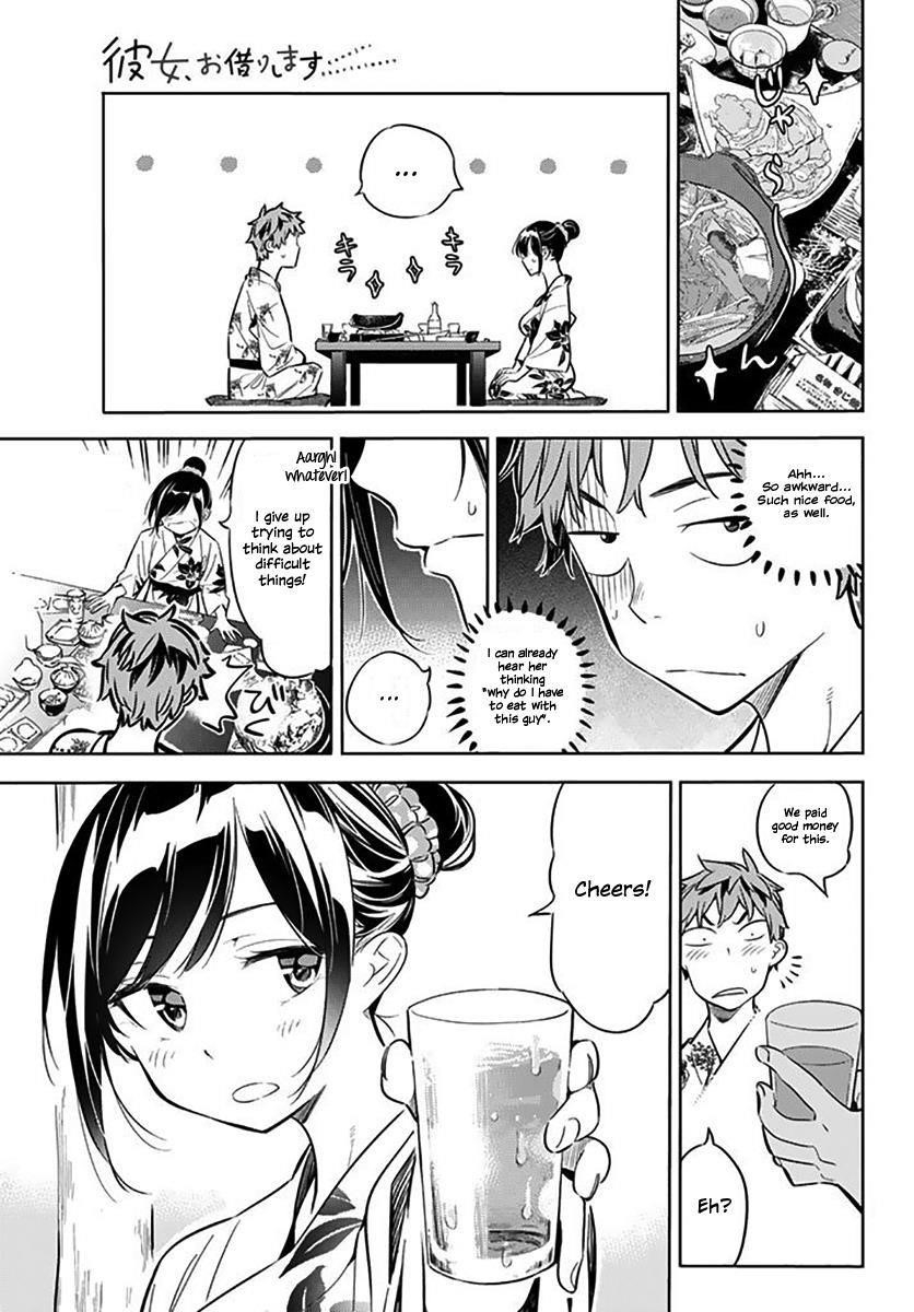 Rent A Girlfriend Manga Chapter 18 page 14 - The Girlfriend and The Hot Springs (Part 2)