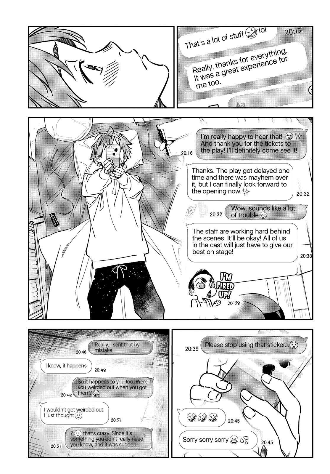 Rent A Girlfriend Manga Chapter 244 page 15 - The Girlfriend and the LINE Chat