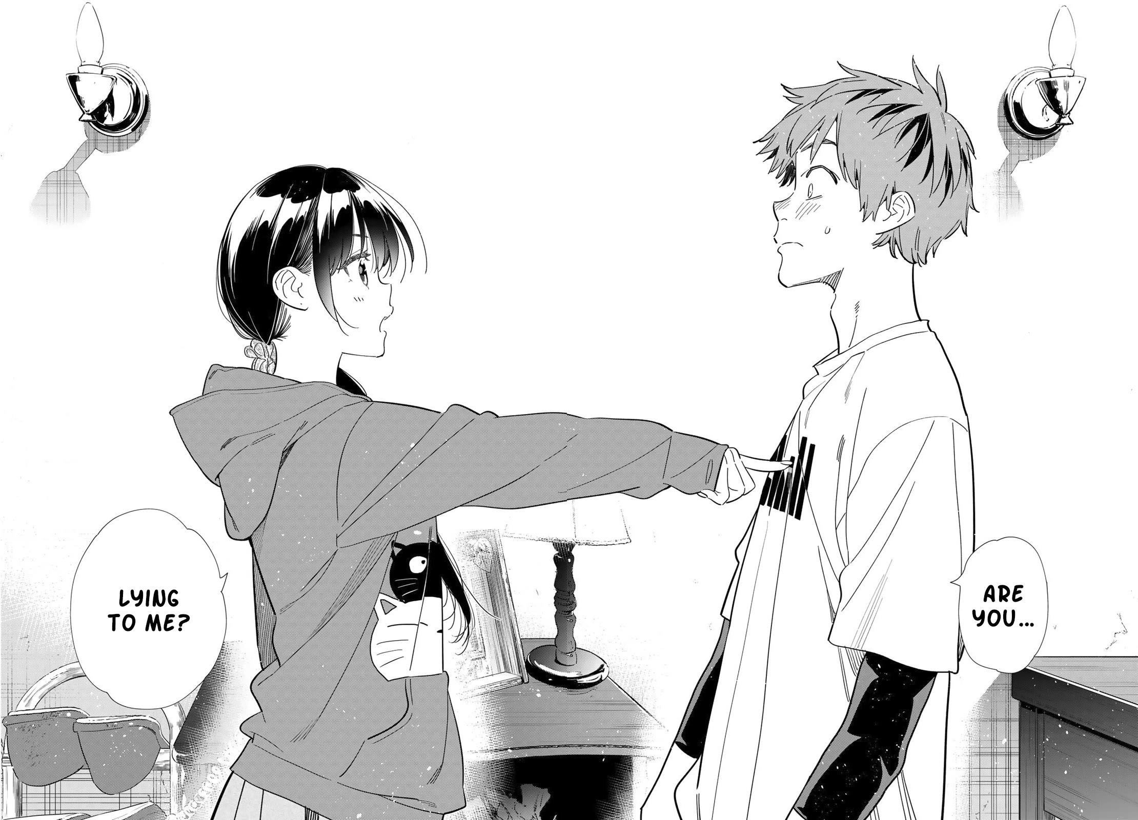 Rent A Girlfriend Manga Chapter 298 page 16 - Body Touch with the Girlfriend