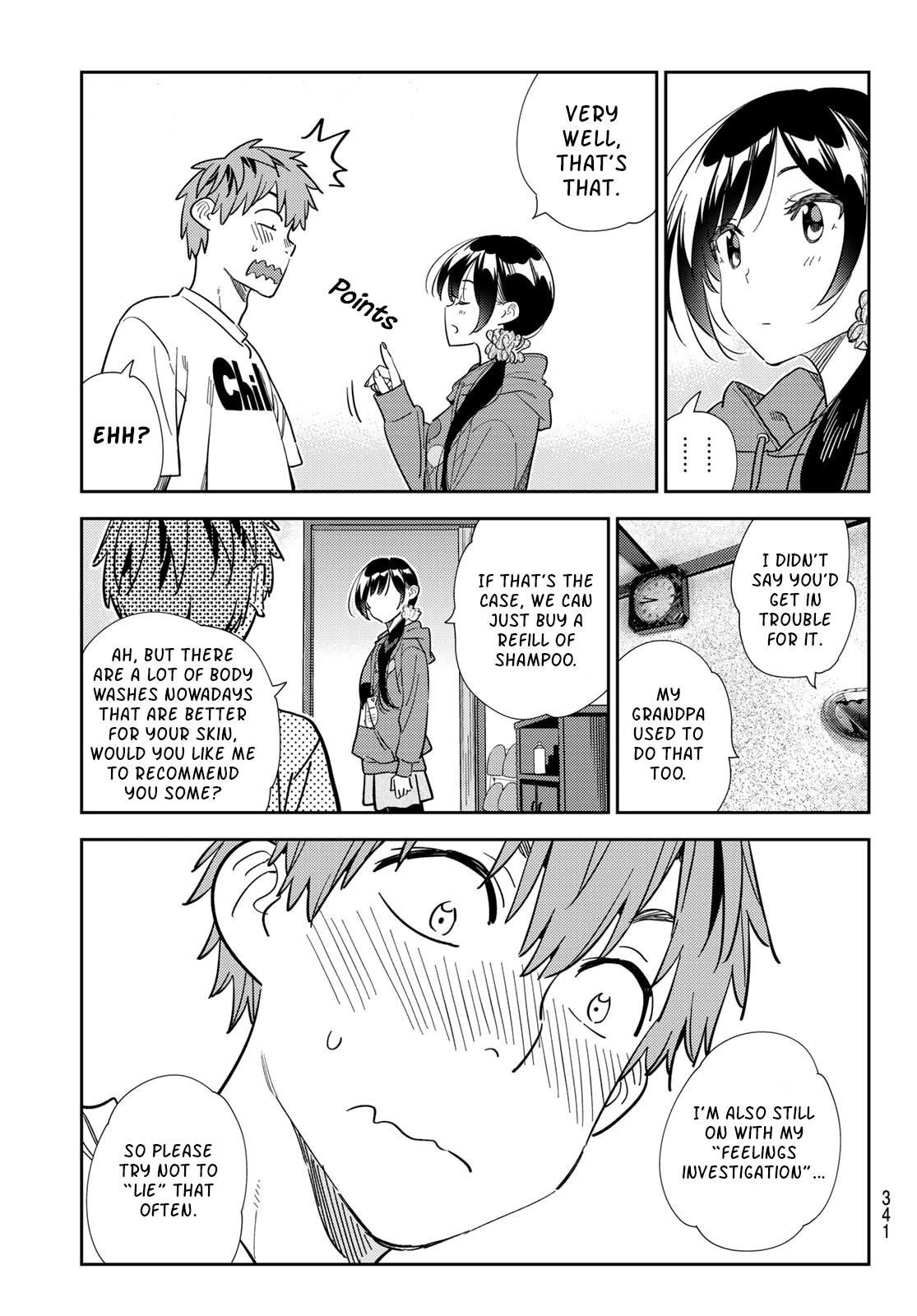 Rent A Girlfriend Manga Chapter 298 page 18 - Body Touch with the Girlfriend