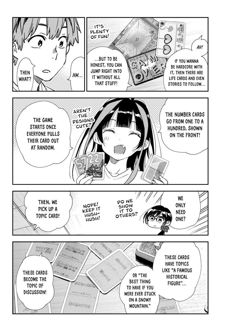 Rent A Girlfriend Manga Chapter 300 page 15 - The Girlfriend and the Card Game