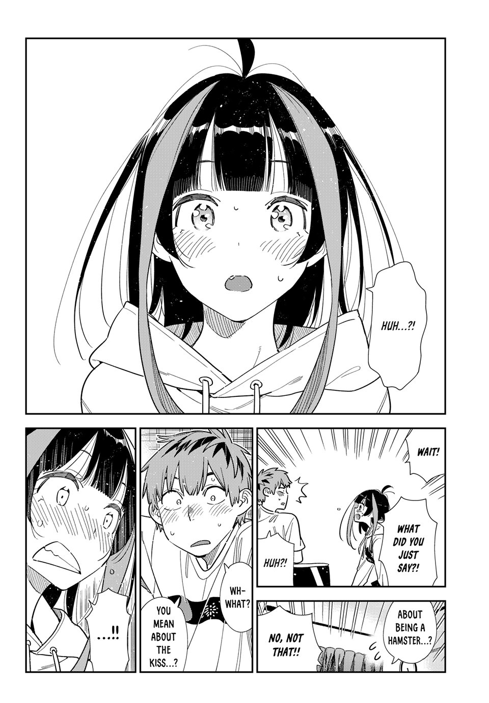 Rent A Girlfriend Manga Chapter 388 page 14 - The Two and The Kiss