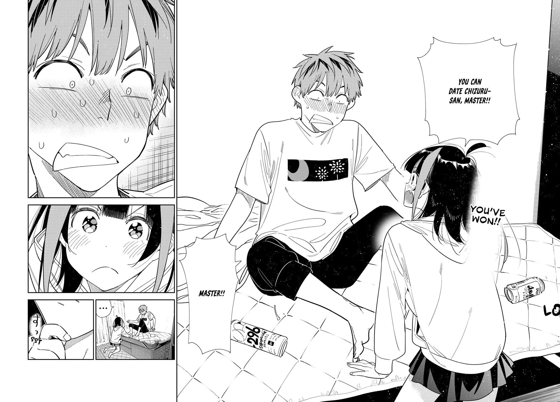 Rent A Girlfriend Manga Chapter 388 page 18 - The Two and The Kiss