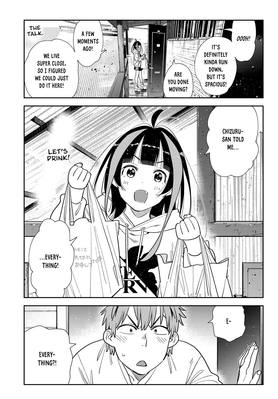 Rent A Girlfriend Manga Chapter 388 page 3 - The Two and The Kiss