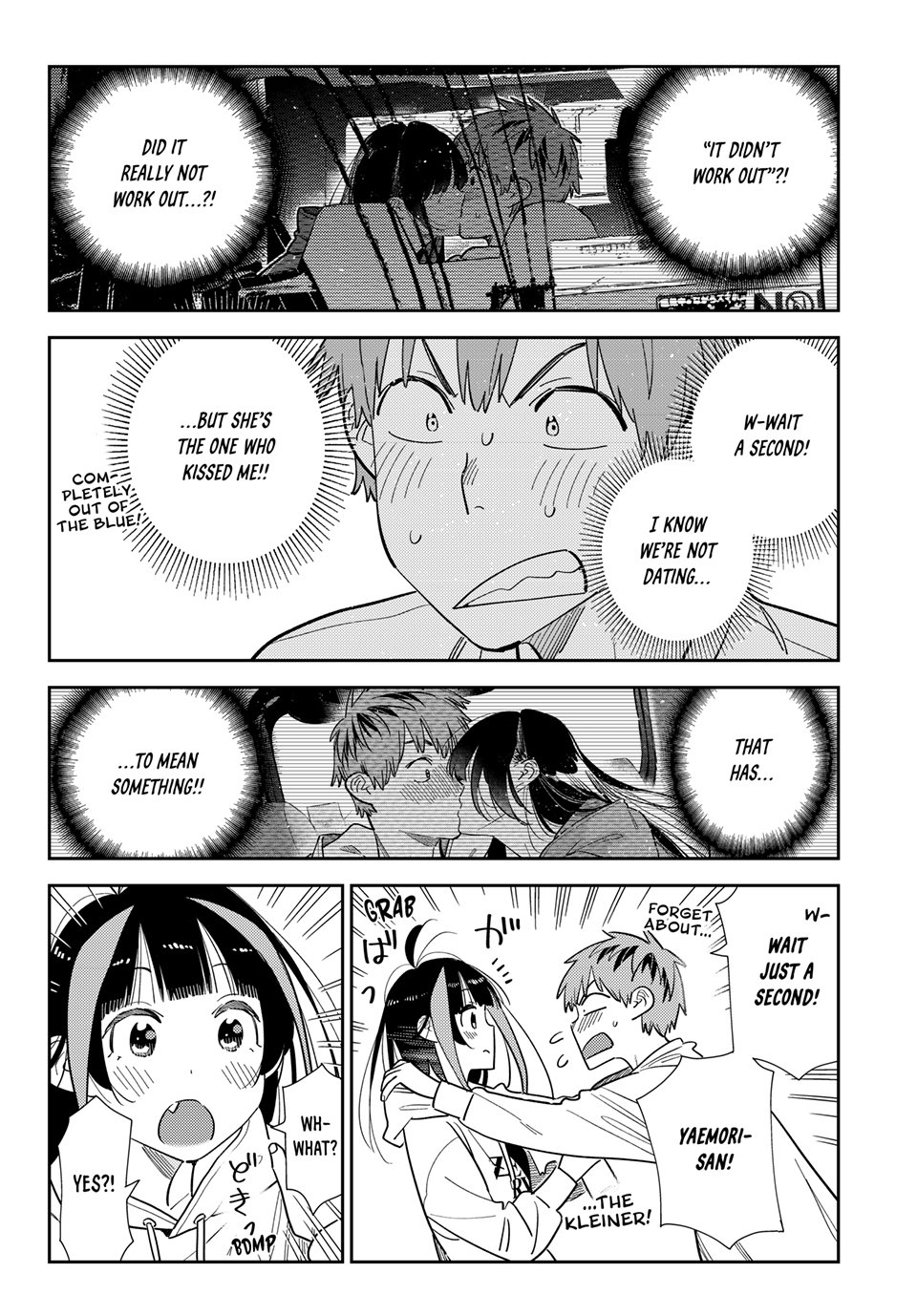 Rent A Girlfriend Manga Chapter 388 page 6 - The Two and The Kiss