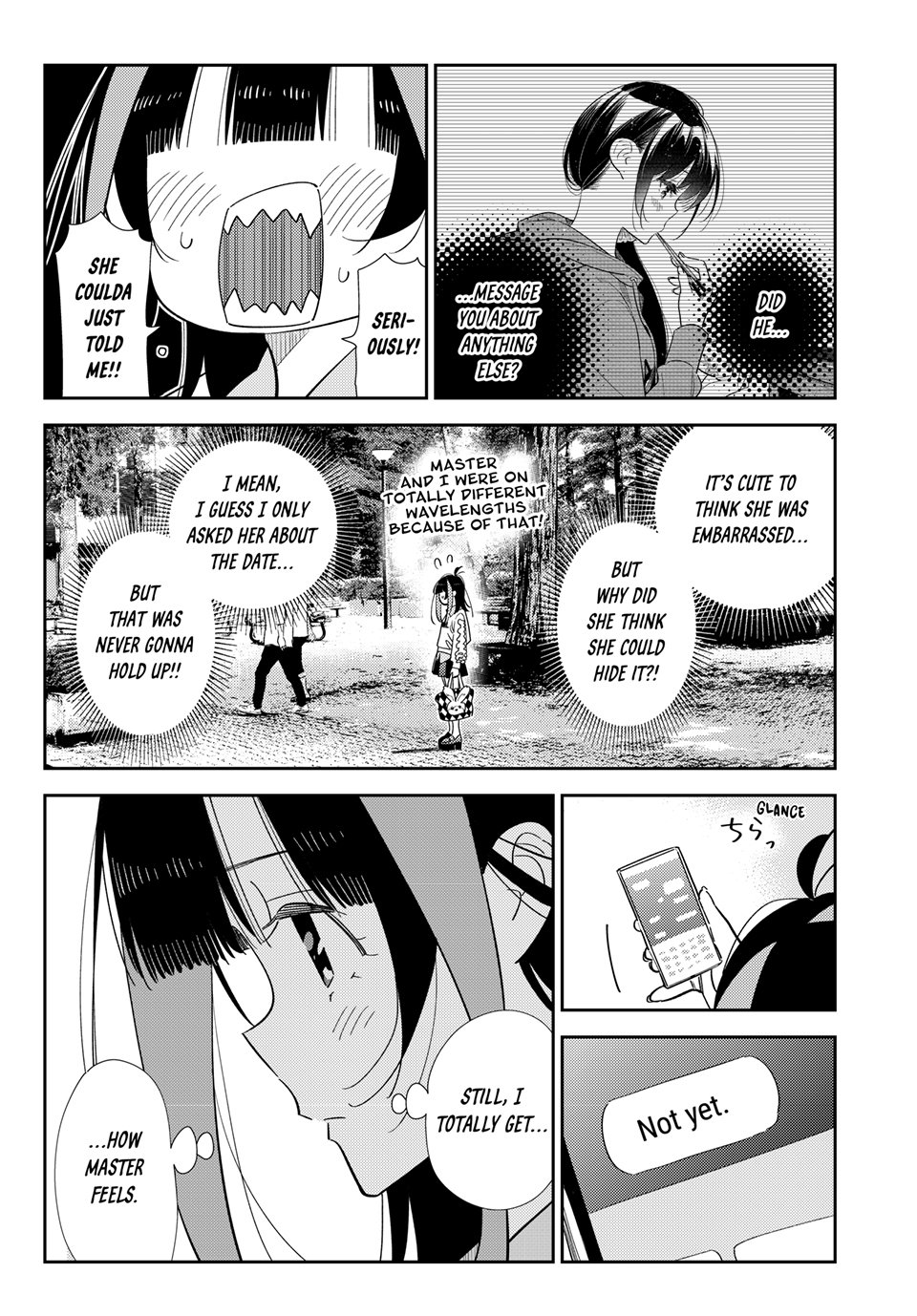 Rent A Girlfriend Manga Chapter 390 page 4 - My Girlfriend and The Fateful Day (Part 2)