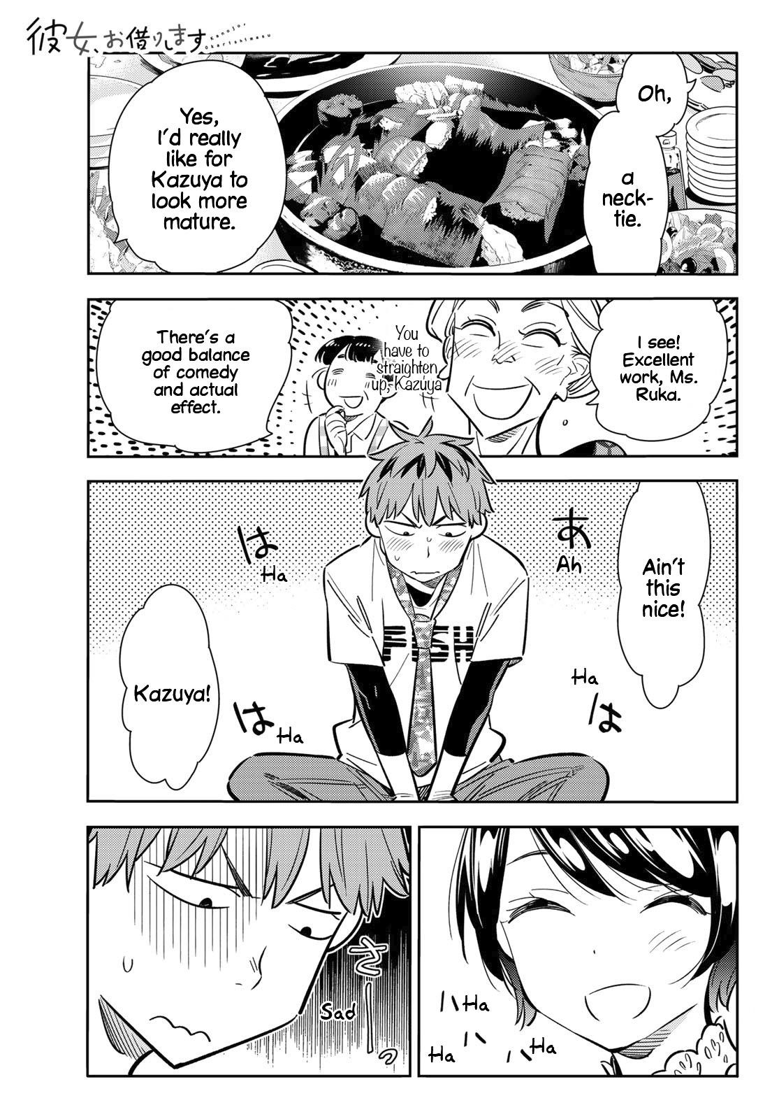 Rent A Girlfriend Manga Chapter 85 page 1 - The Girlfriend, Visiting the Parents, and Kiss (Part 3)