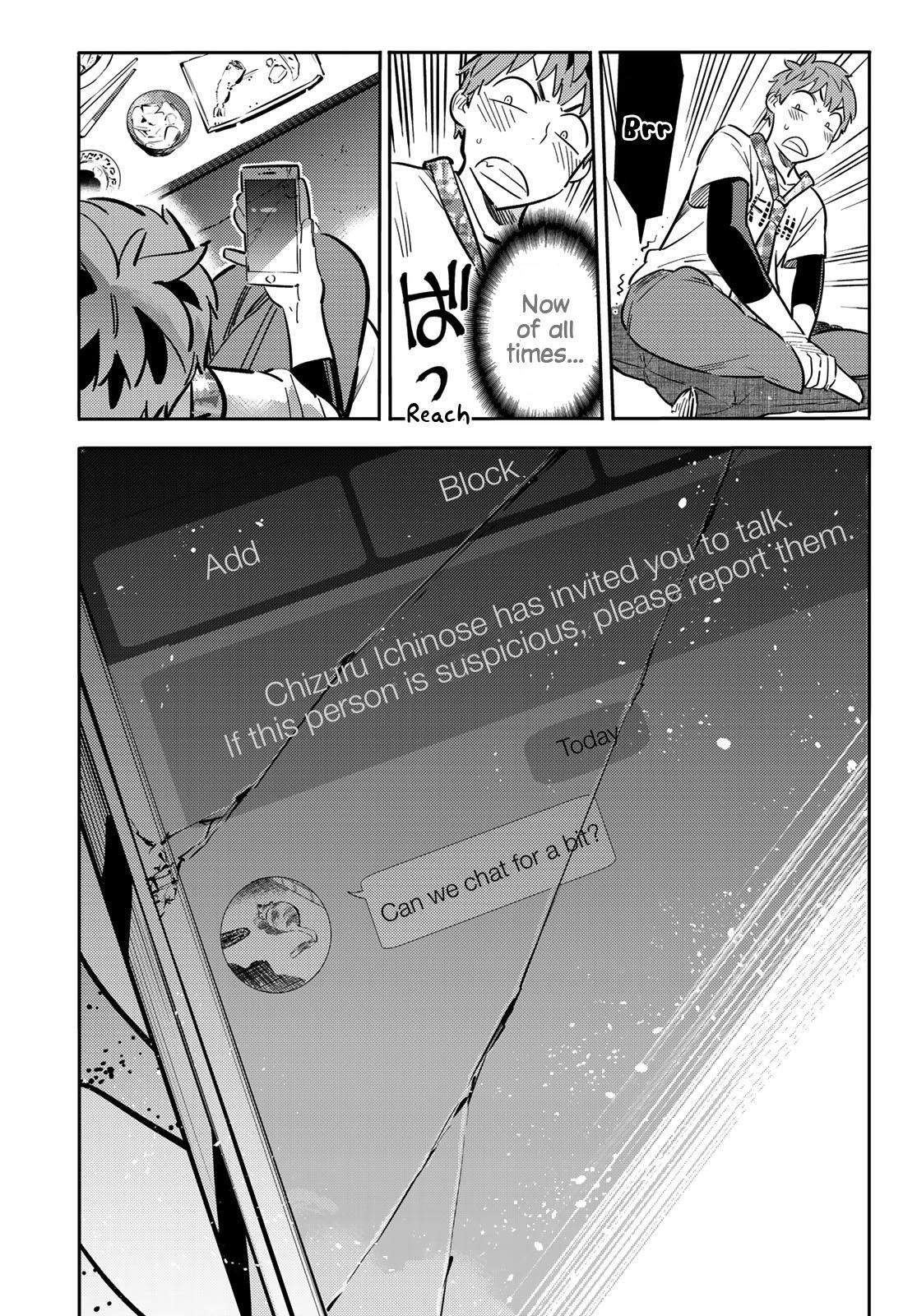 Rent A Girlfriend Manga Chapter 85 page 14 - The Girlfriend, Visiting the Parents, and Kiss (Part 3)