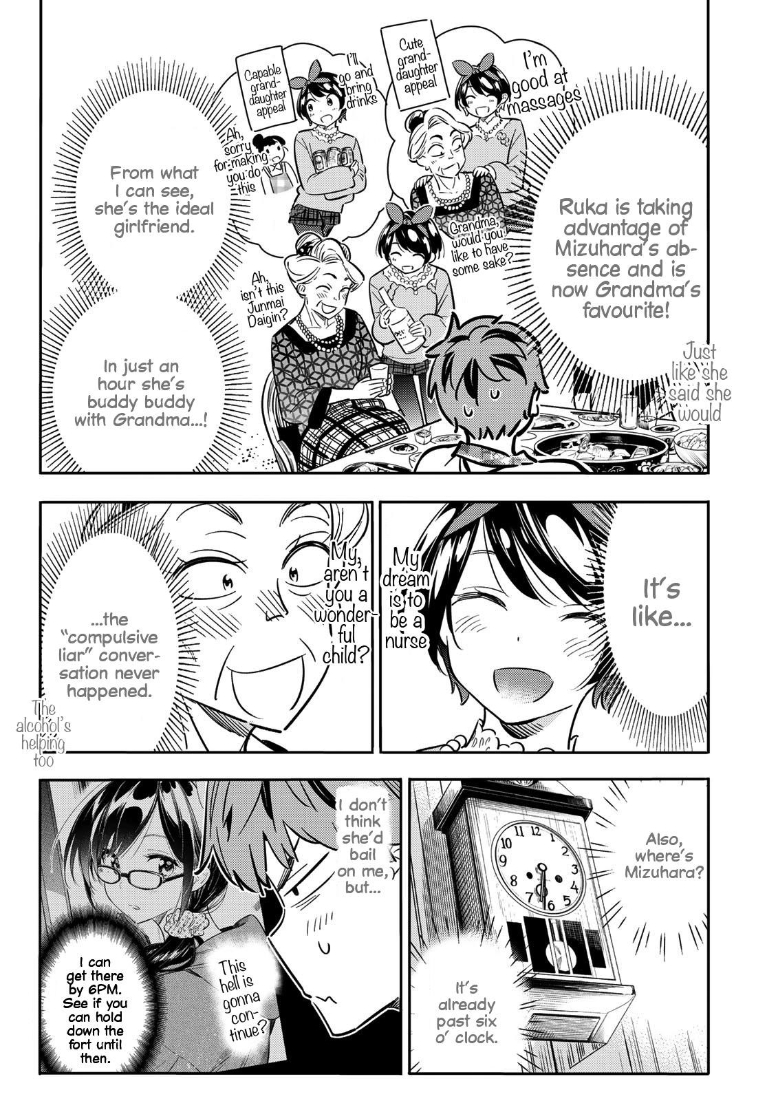 Rent A Girlfriend Manga Chapter 85 page 4 - The Girlfriend, Visiting the Parents, and Kiss (Part 3)