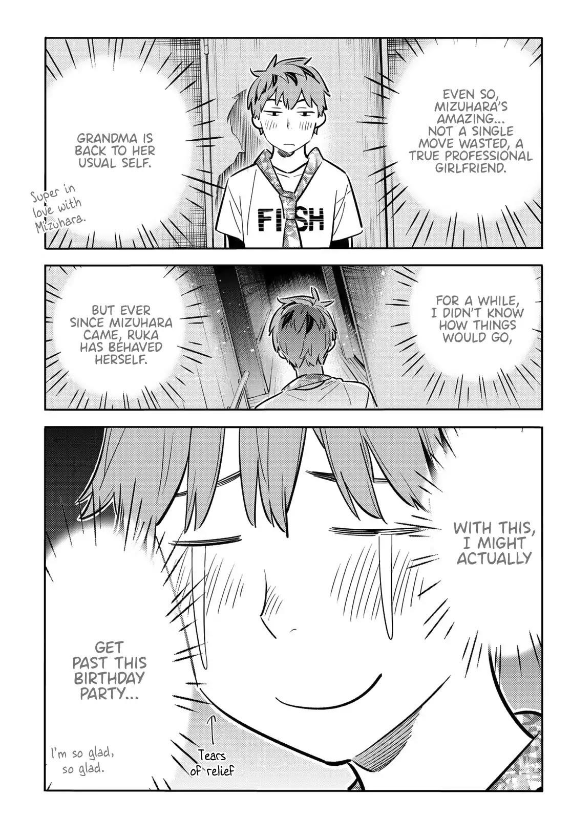 Rent A Girlfriend Manga Chapter 87 page 16 - The Girlfriend, Visiting the Parents, and Kiss (Part 5)