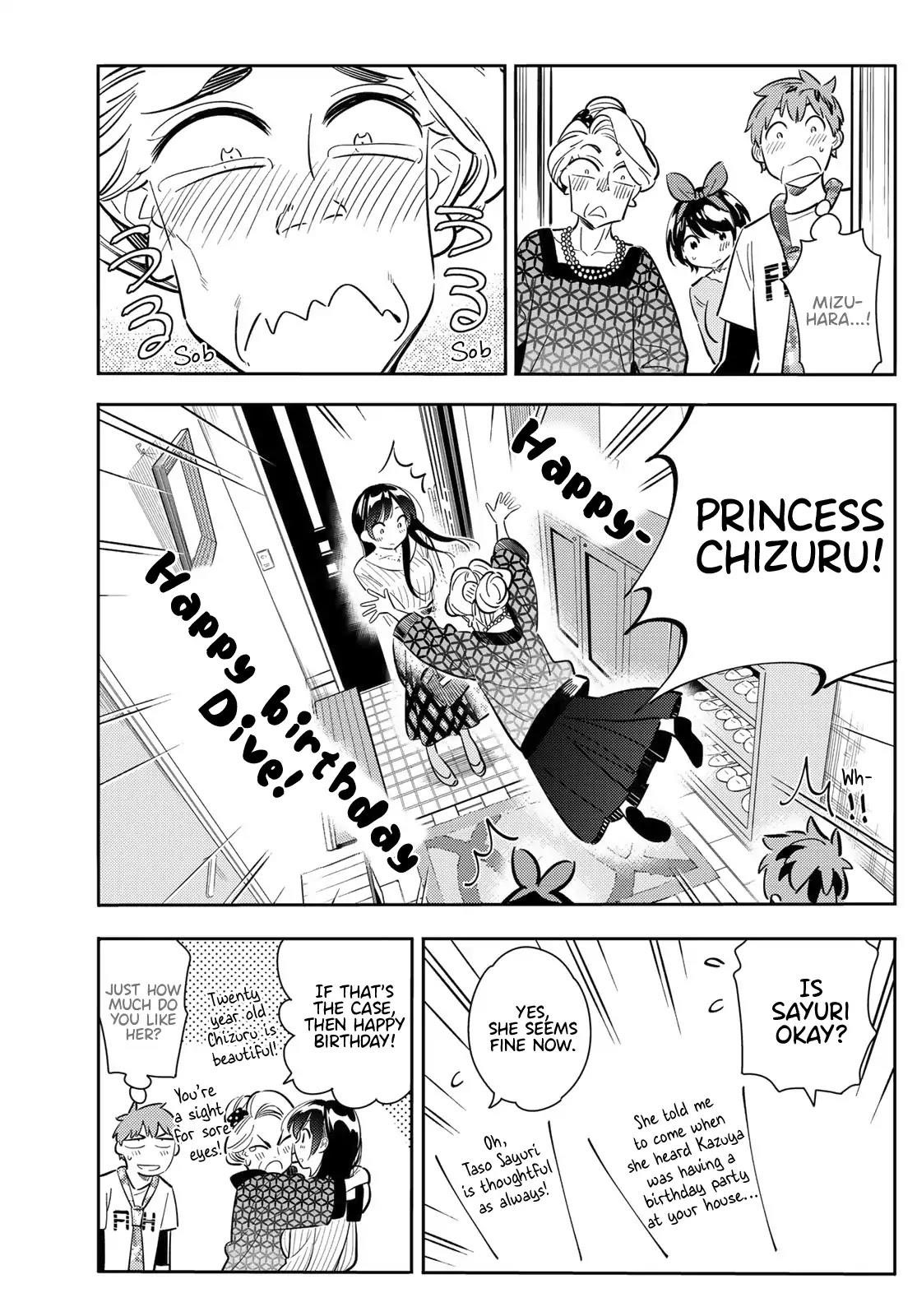 Rent A Girlfriend Manga Chapter 87 page 3 - The Girlfriend, Visiting the Parents, and Kiss (Part 5)