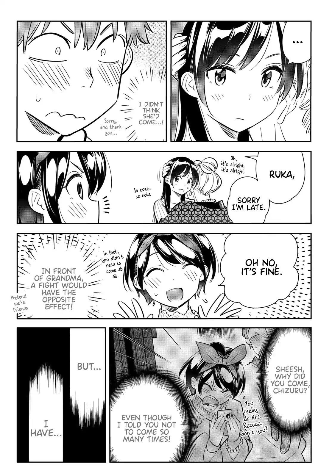 Rent A Girlfriend Manga Chapter 87 page 4 - The Girlfriend, Visiting the Parents, and Kiss (Part 5)