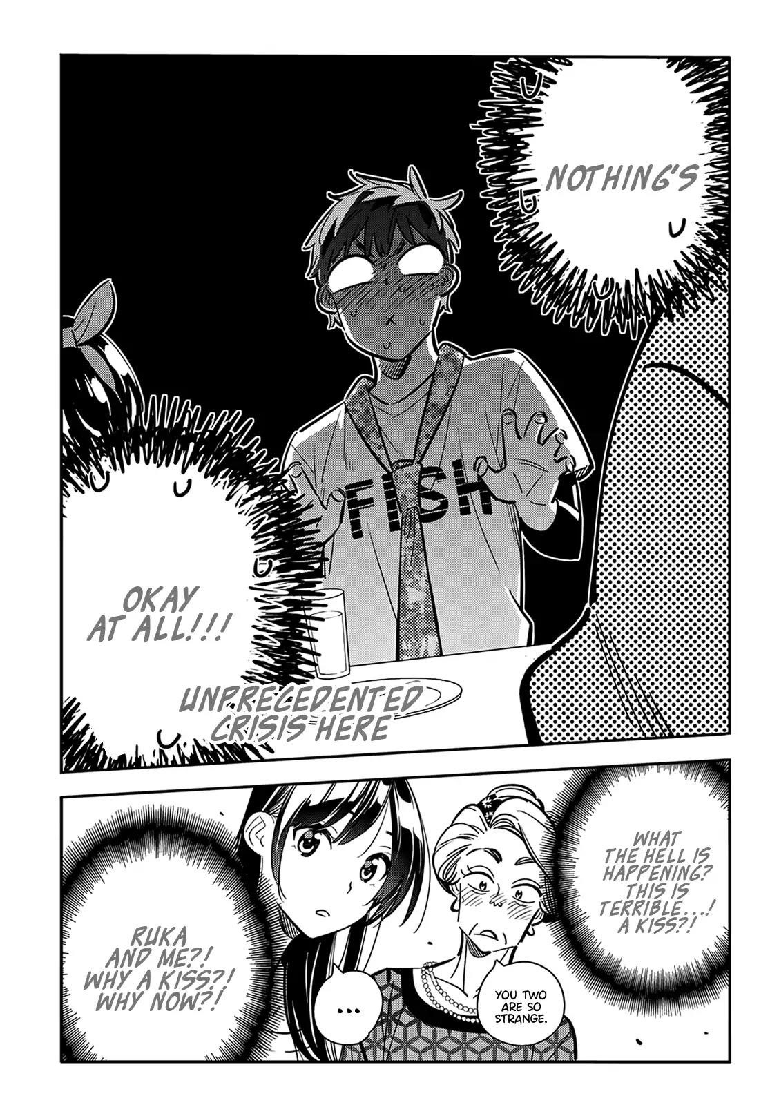 Rent A Girlfriend Manga Chapter 88 page 15 - The Girlfriend, Visiting the Parents, and Kiss (Part 6)