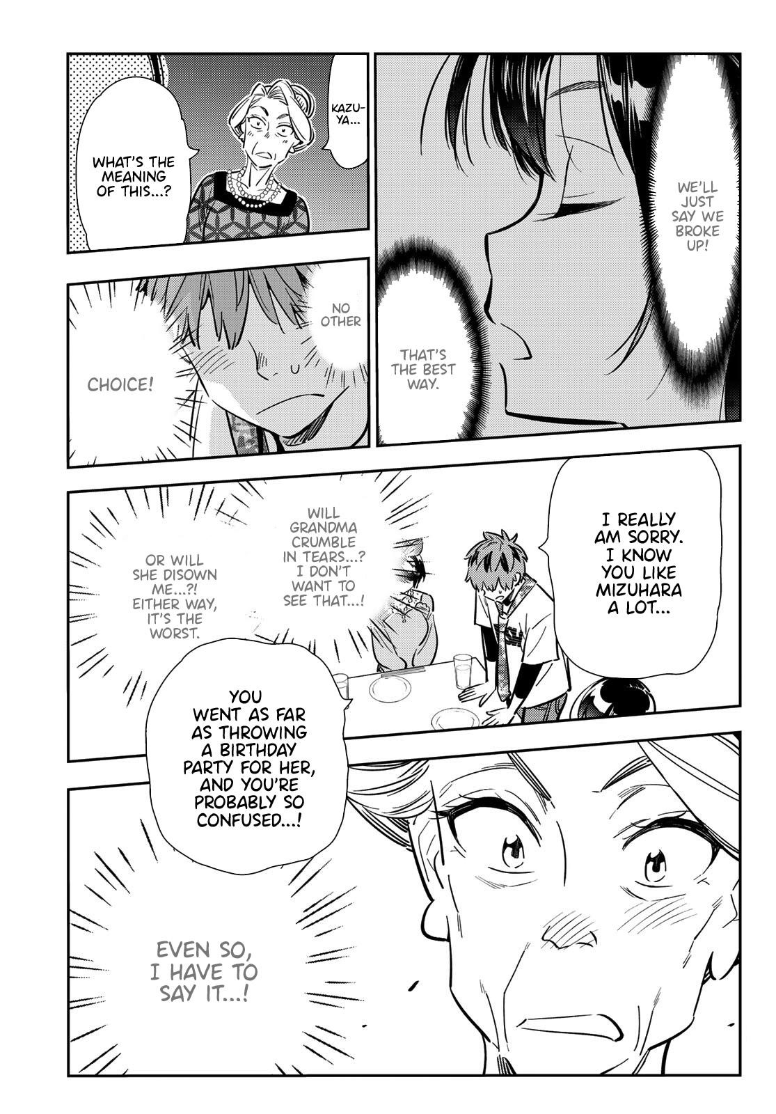 Rent A Girlfriend Manga Chapter 89 page 13 - The Girlfriend, Visiting the Parents, and Kiss (Part 7)