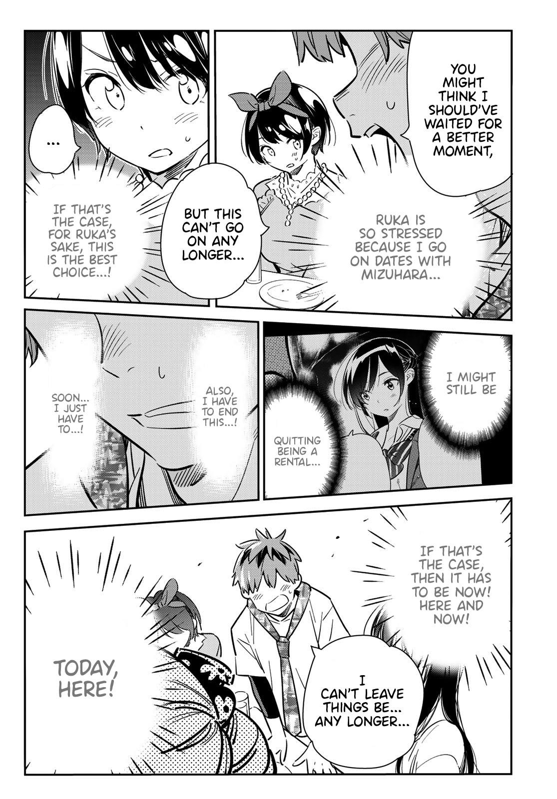 Rent A Girlfriend Manga Chapter 89 page 14 - The Girlfriend, Visiting the Parents, and Kiss (Part 7)